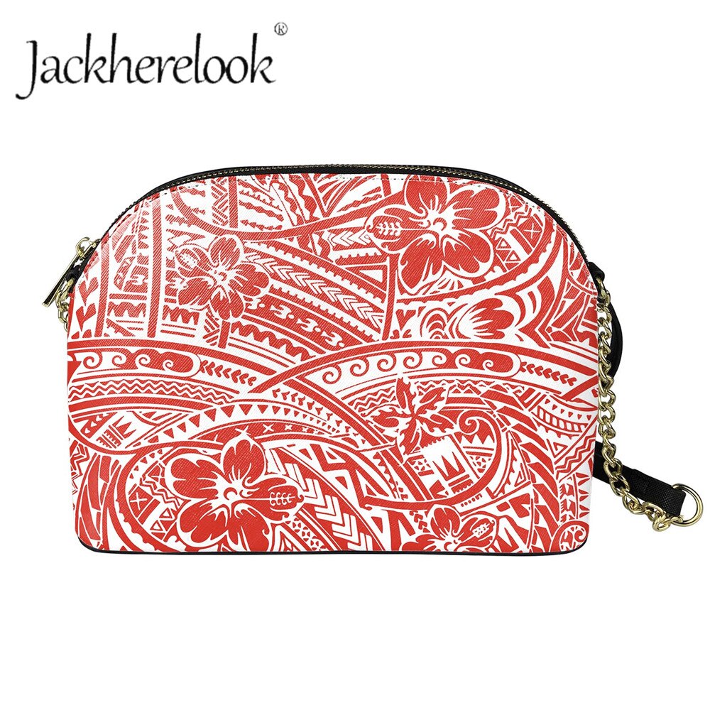 Jackherelook dames crossbody tas met rits en polynesisch hibiscusbloempatroon, prachtige boodschappentassen: Zbab 073 d 49