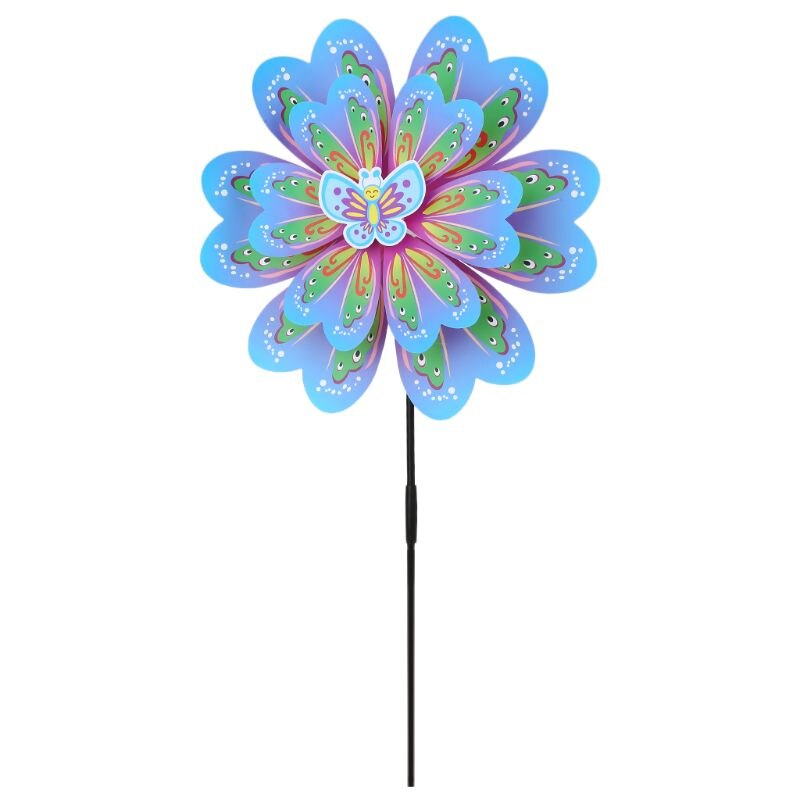 28\" Child DIY Colorful Sunflower Windmill Toy Children Outdoor Activities Toy T5EC: E Style