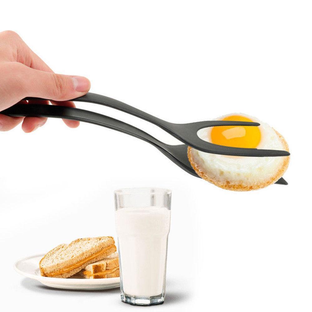 1pc ikke-pinne stekte egg-dreiere silikon matlaging turner kokekar tang verktøy multifunksjonelt kjøkkenbrød lpf 7798 d5 m 4