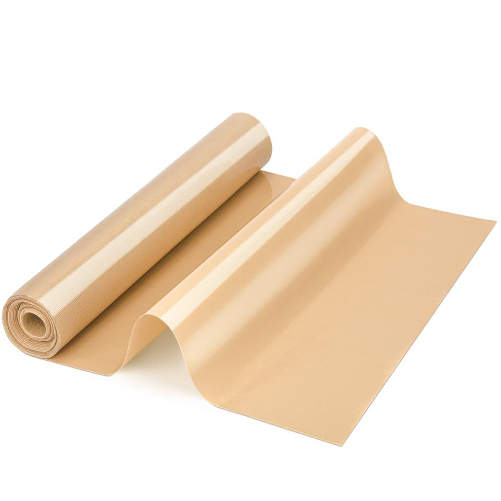 Rollo de estera para hornear de silicona, revestimiento grande reutilizable para horno resistente al calor para pan de galletas, estera de pastelería antideslizante antiadherente para rodar masa: Opción 2 / Beige