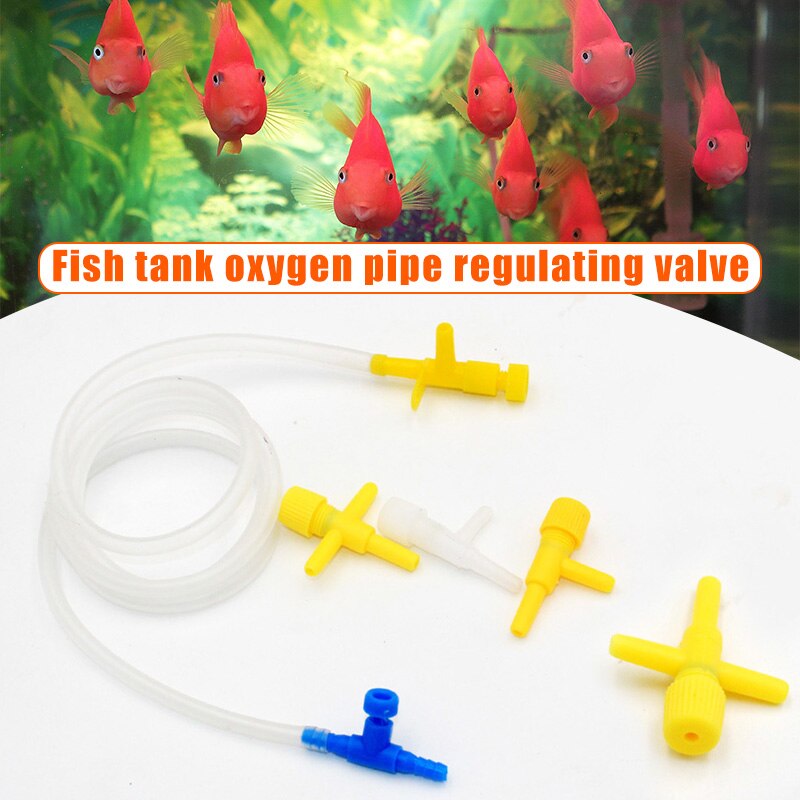 Tankvolume regelklep aquarium luchtregelaar stromingsbuis buis verdeelklep instelbare zuurstofpomp  -37