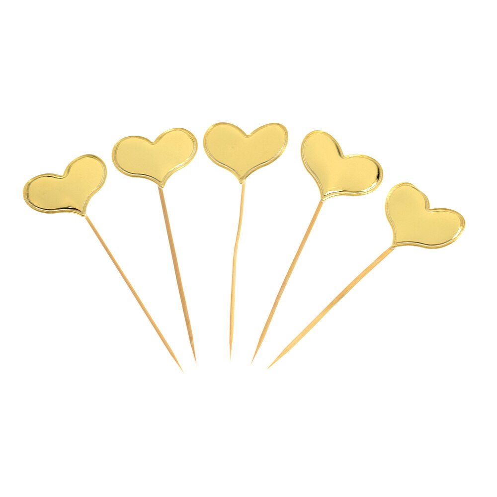 5 pièces réfléchissant paillettes amour pentagramme décoration de gâteau Plugin fête Dessert cuisson Dressing fête de mariage fournitures gâteaux décor