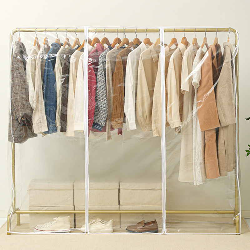 Vloer Kleerhanger Stofkap Slaapkamer Droogrek Stofkap Doek Doorschijnende Jas Pak Opbergtas Slaapzaal Benodigdheden