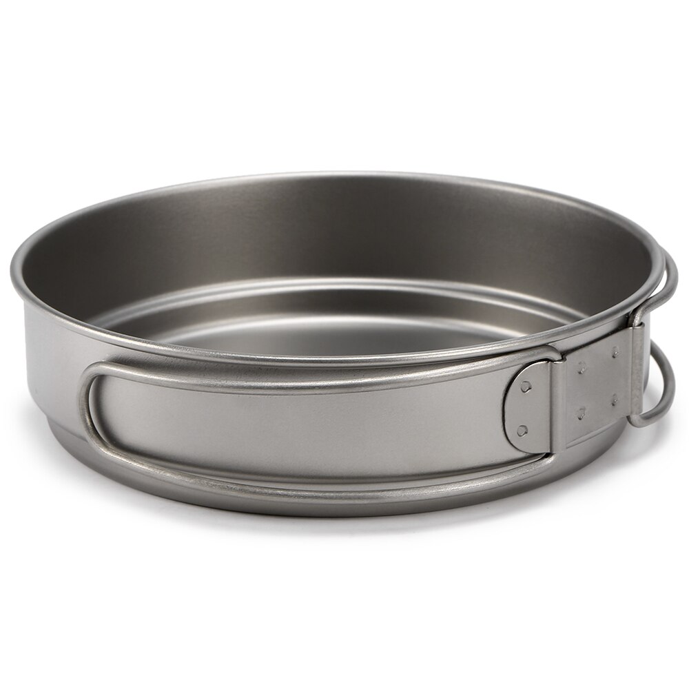Lixada tytanowy garnek kemping naczynia patelnia na wolnym powietrzu kemping patelnia tytanowe naczynia turystyczne składany uchwyt patelnia 350ml / 500ml