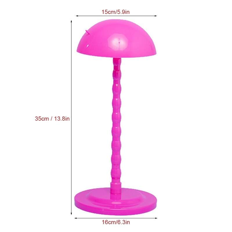 Wig Stands Plastic Hat Display Wig Head Holders Mannequin Head/Stand Portable Wig Stand Use Hat for Styling Drying Display