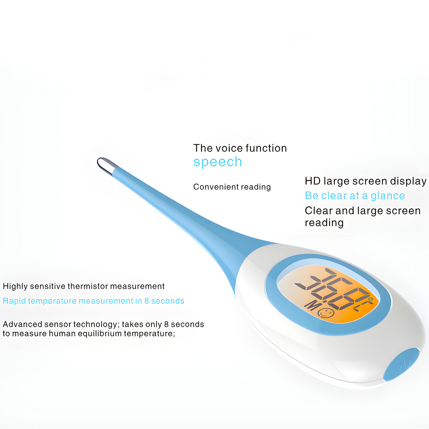 Electronic Soft-head Thermometer Household Human Armpit Digital Thermometer Children Digital Fast Effective Thermometer
