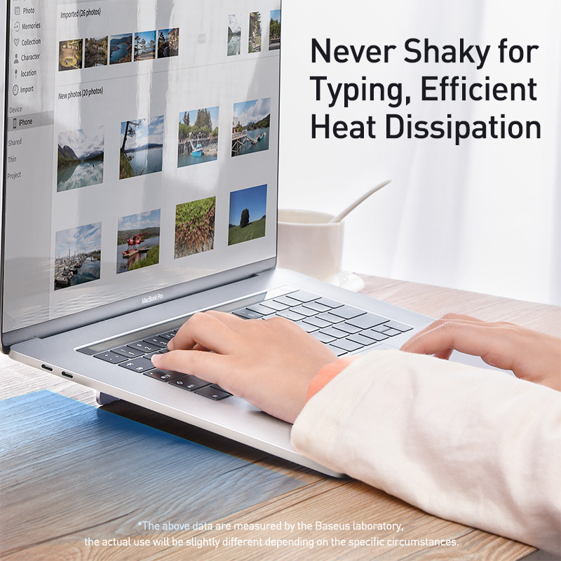 Baseus Legering Laptop Stand Opvouwbare Desktop Notebook Houder Verstelbare Bureau Laptop Stand Voor 12-17 Inch Macbook Pro Air