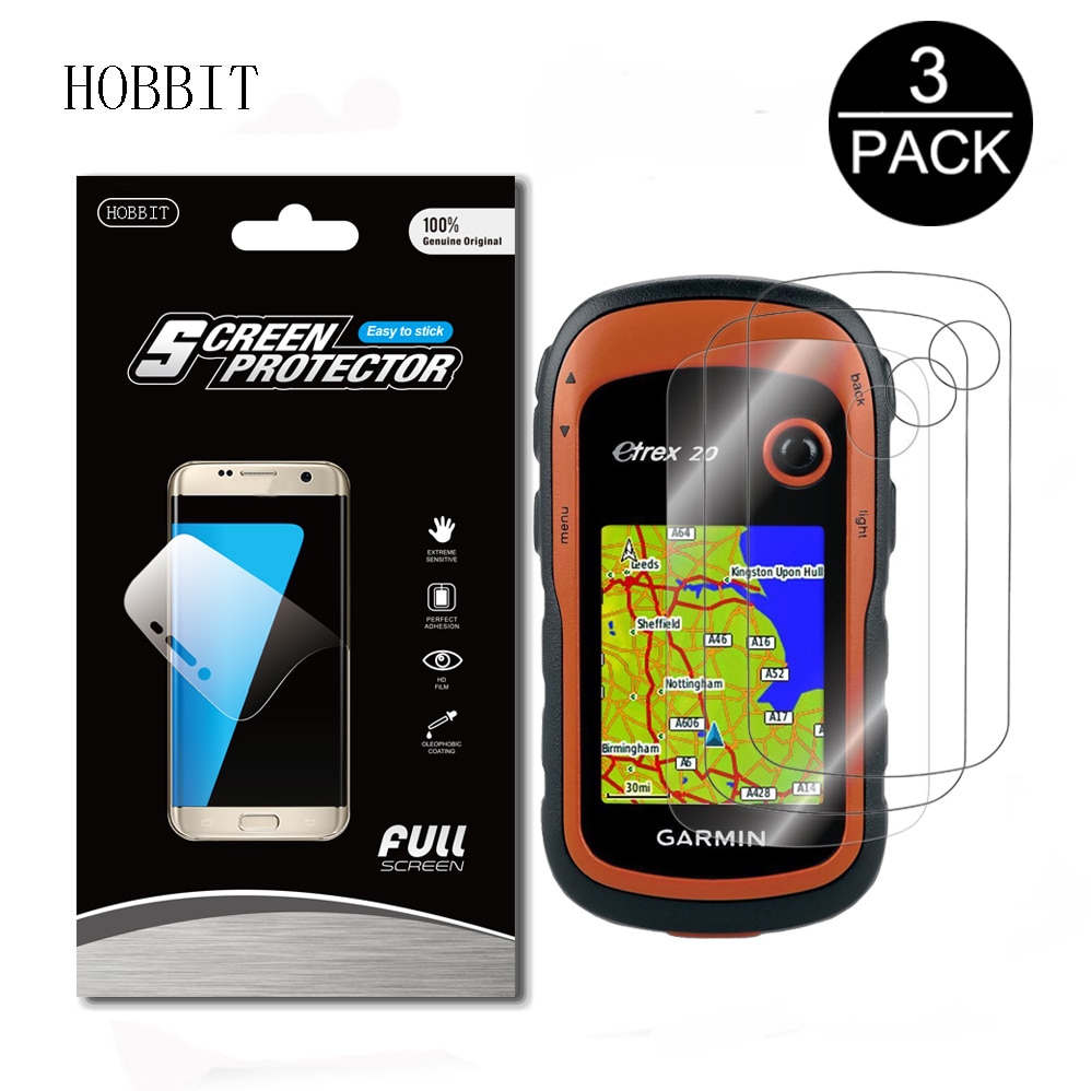 3- pack för garmin etrex 10 20 30 vandring handhållen gps-navigator explosionssäker skärmskydd skyddsöverdrag sköld film hud