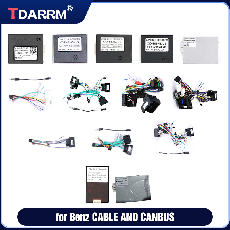 Android Wiring Harness CANBUS Box For BENZ SPRINTER/VITO/GLK-CLASS/ML320/W164/W211 Cable Adapter Android Car