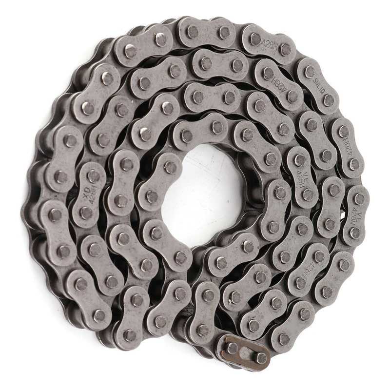 428H 80 Links Chain 428H 80 Links Chain Heavy Duty Steel Chain Replacement for Motorcycle ATV Off Roader 428H Chain