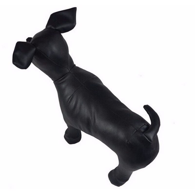 -Leder Hond Mannequins Staande Positie Hond Modellen Speelgoed Huisdier Dier Winkel Etalagepop