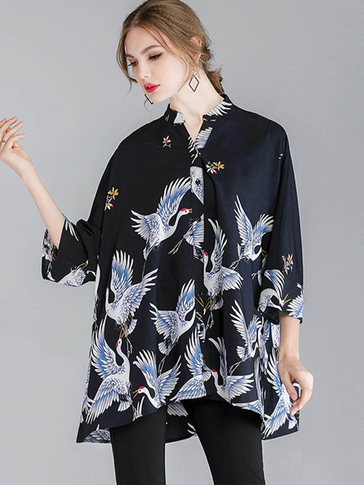 Max lulu Kleidung 2022, Herbstmode, europäische , Damen, Punk, Streetwear, Damen, bedruckte Spitzen und Blusen, lässige verlieren Hemden