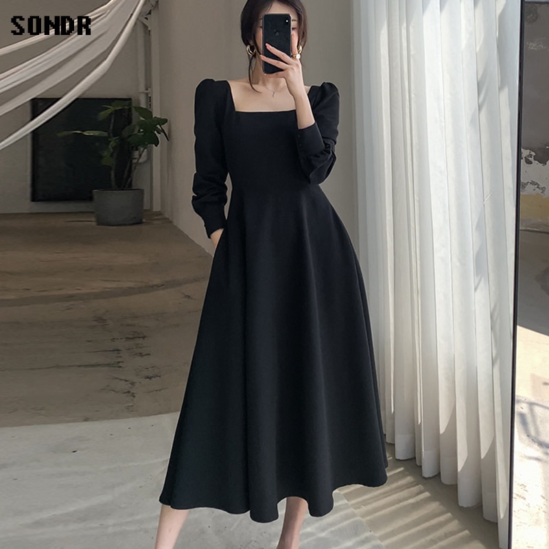 korean style one piece dress Pink Korean Style Sweet Dress Women Striped Vintage Party Mini Dress One- piece