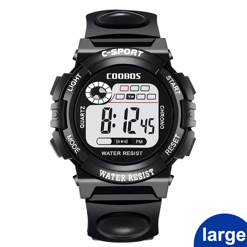 Dameshorloges sport digitaal horloge damesjurken rubberen led-display klok waterdichte polshorloges montre femme: 0118bl
