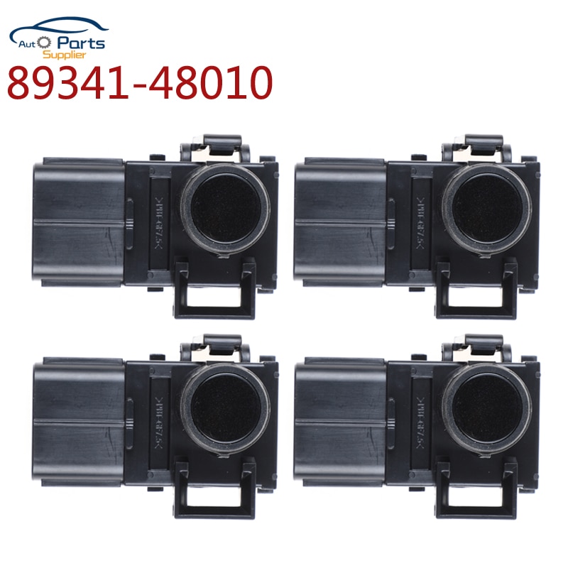 YAOPEI 4 Uds 89341-48010 para Toyota Camry para Corolla Tundra para Lexus RX350 Sensor de aparcamiento de 8934148010 color negro