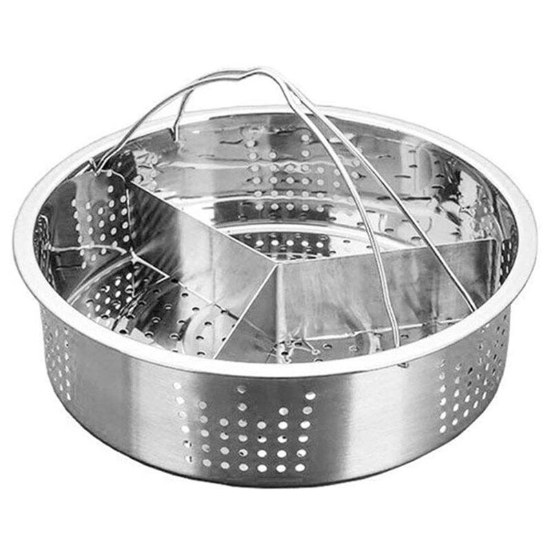 Steamer Basket Rack Set for Pressure Cooker Accessories Steam Baskets, Egg Steaming Holder Rack Stand: Default Title