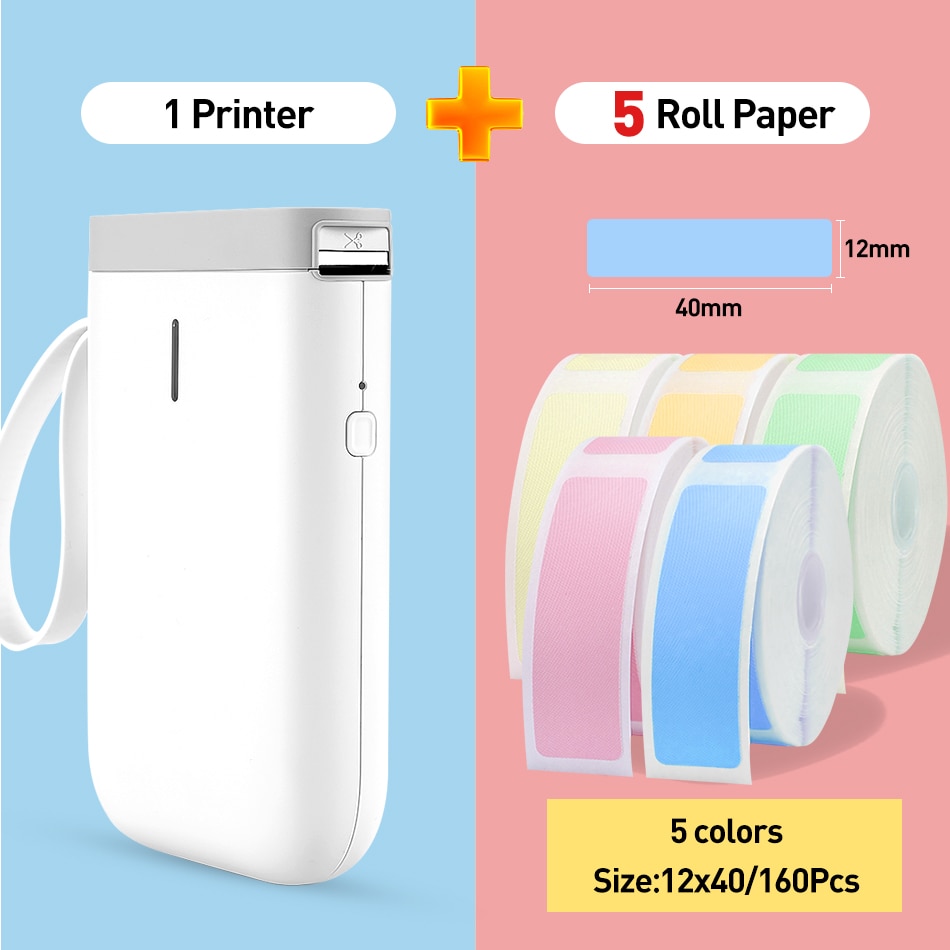 D11 Wireless label printer Portable Pocket Label Printer Portable BT Thermal Label Printer Home Use Office Fast Printing Printer