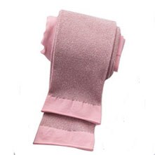 Sommar flickor leggings silver siden barn cropped byxor godis färg leggings för barn 2-10 år kläder: Rosa / 9-11t