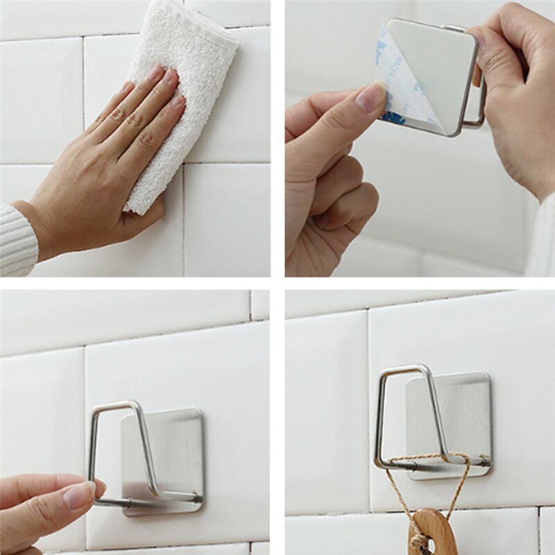 Keuken roestvrijstalen sponzenhouder zelfklevende gootsteensponzen afvoer droogrek keuken gootsteen accessoires opbergorganizer