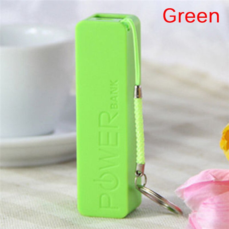 JETTING Portable Power Bank 18650 External Backup Battery Charger With Key Chain Factor Loest Price: green