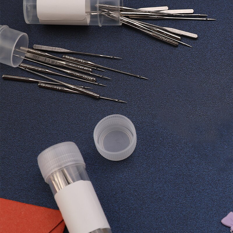 10Pcs Household Sewing Machine Needles With Bottle Universal Regular Round Head Stainless Steel Needles For DIY Sewing