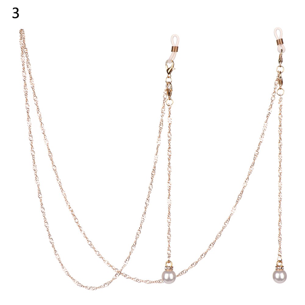 1Pcs Eyeglasses Chains Women Metal Sunglasses Reading Glasses Cords Vintage Glasses Holder Strap Lanyards Eyewear: 3