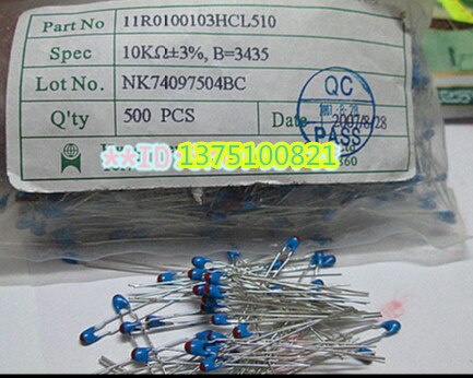 NTC Blue head thermistor MF5A 10K 3% B =3435