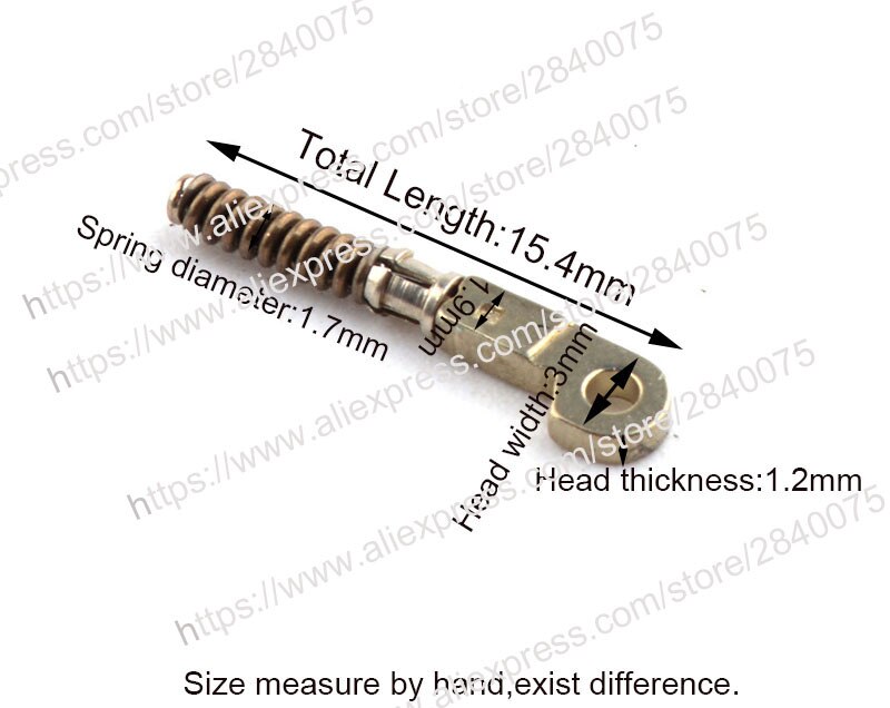 100PCS spring inserts for repairing broken eyeglass flex temples broken spring replacement part 1.5bt: Default Title