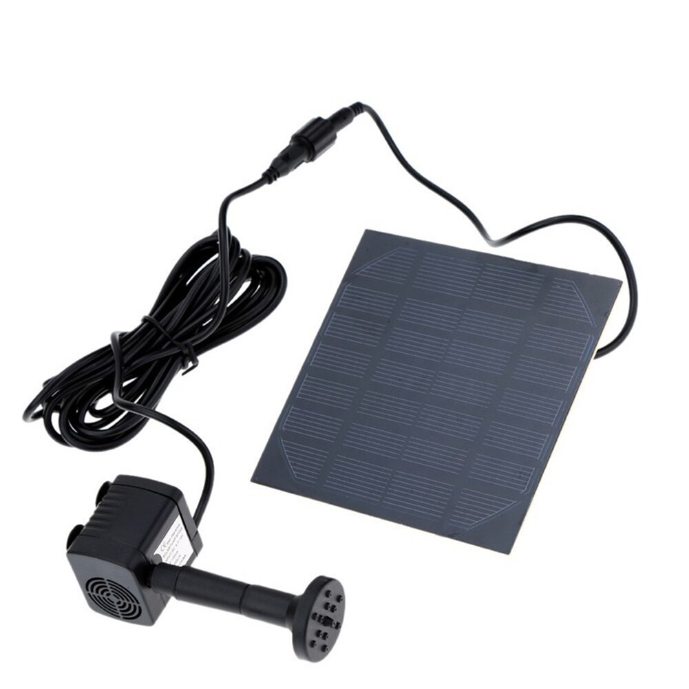 1.2W Micro Solar Water Pump Floating Fountain Submersible Pump Outdoor Garden Fountain Fish Tank Pond Brushless Solar Pump