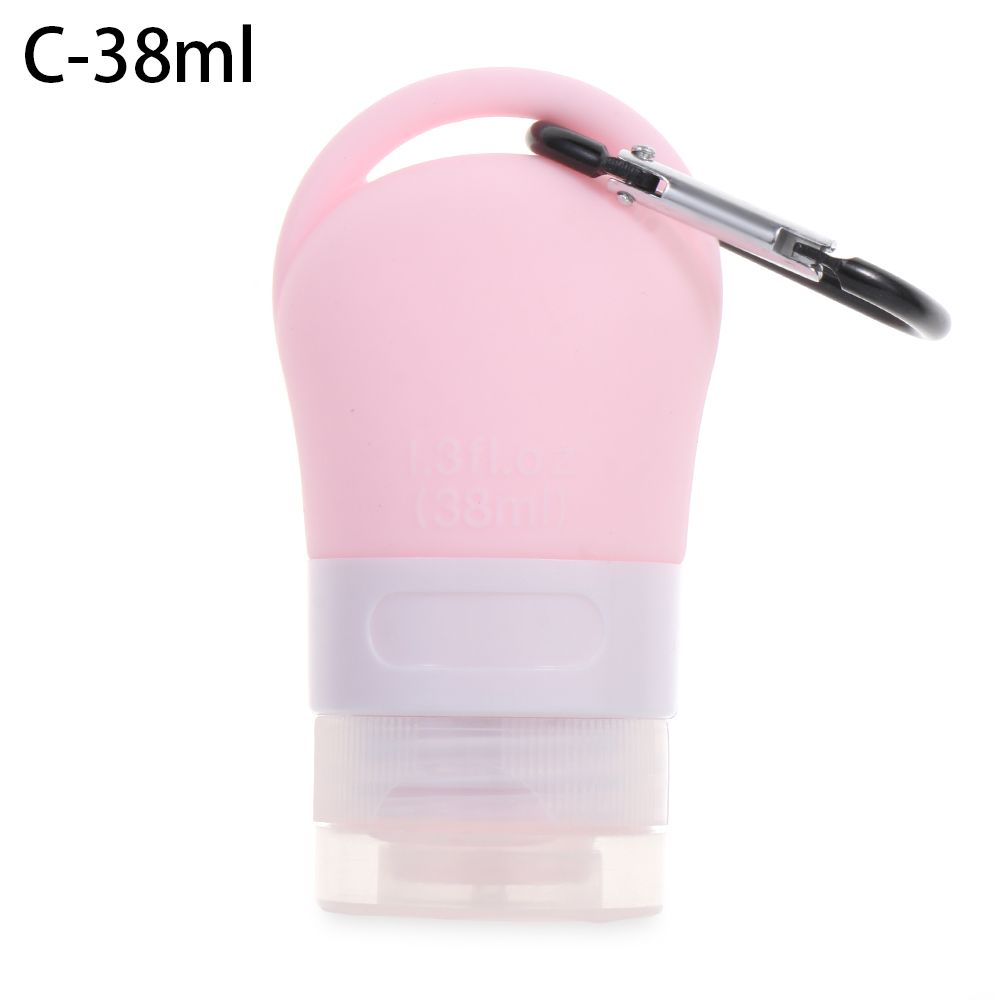 Shower Gel Shampoo Hand Washing Portable Hook Silicone Bottle Empty Bottles Squeeze Container Sub-bottling Tube: C-38ml