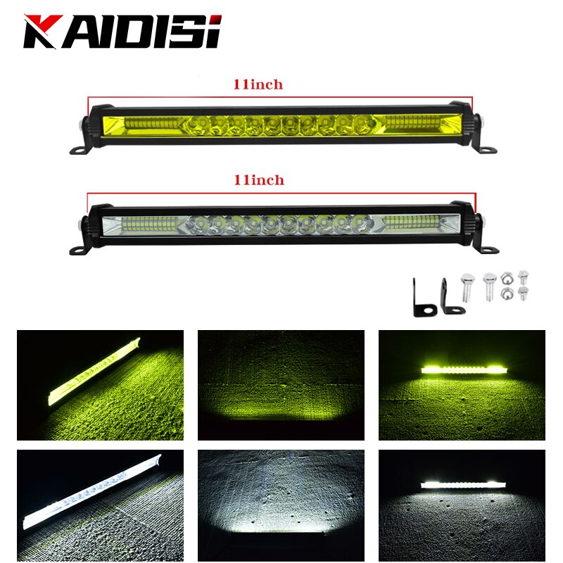 Slim LED Light Bar Dua Row 11 inch Combo Beam barra led For SUV 4X4 Off Road LED Work Lamp 12V 24V Auto Driving Light