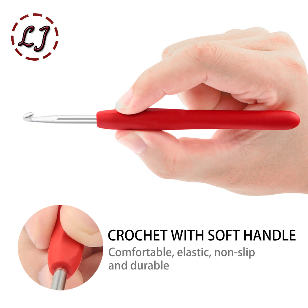 Ganchos de crochê conjunto de agulhas de crochê com frete grátis conjunto de gancho de crochê agulhas de crochê para acessórios de tricô