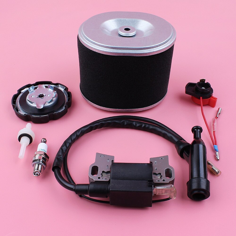 Bobine Air Fuel Filter Tank Cap Stop Schakelaar Bougie Kit Voor Honda GX390 13HP GX340 11HP Gx 390 340 Grasmaaier Deel