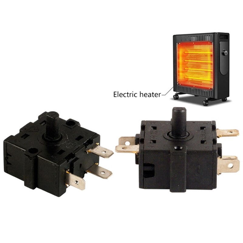 R2JD elektryczny podgrzewacz pokojowy pozycja 3 Szpilka 5Szpilka obrotowy przełącznik wybierałkowy AC 250V 16A