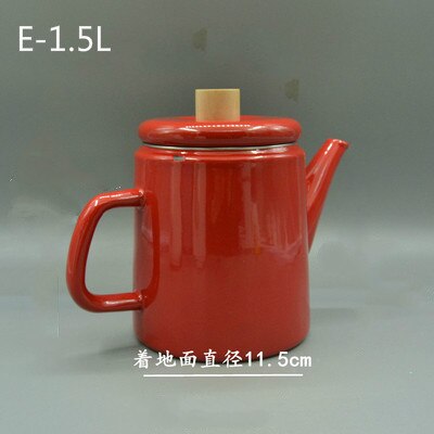 Emalj kaffekanna, emalj vattenkanna, emaljvinkanna. nordisk stil.: E -1.5l