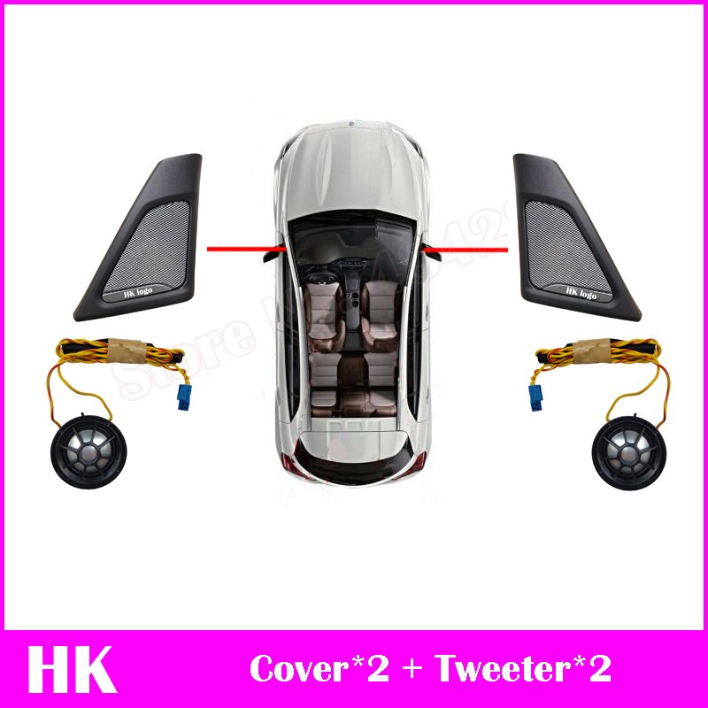 Auto For BMW 5 Series F10 F11 Audio Head Treble Horn Loudspeaker Music Sound Tweeter Speaker Covers Original Model: set 3