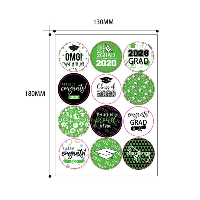 Graduation Season Stickers Graduation Cap Diploma Party Stickers