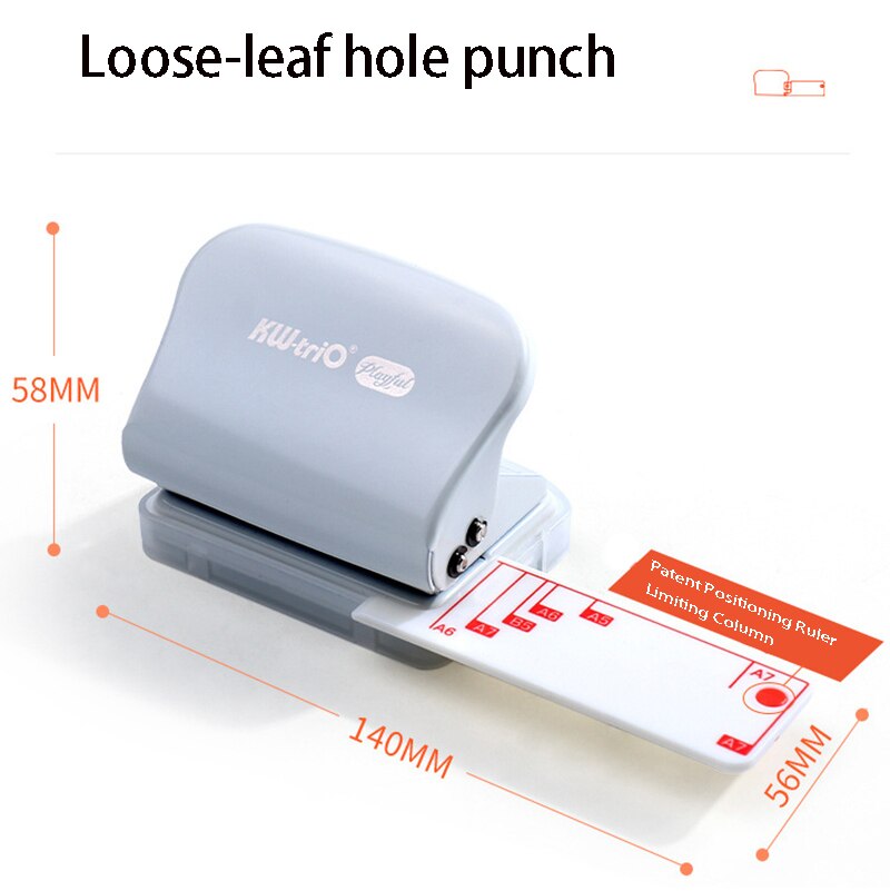 Fromthenon Paper Hole Punch A7A6A5 Spiral Notebook 3/6/9 Holes Planner DIY Loose-leaf Puncher Manual Scrapbooking Tools