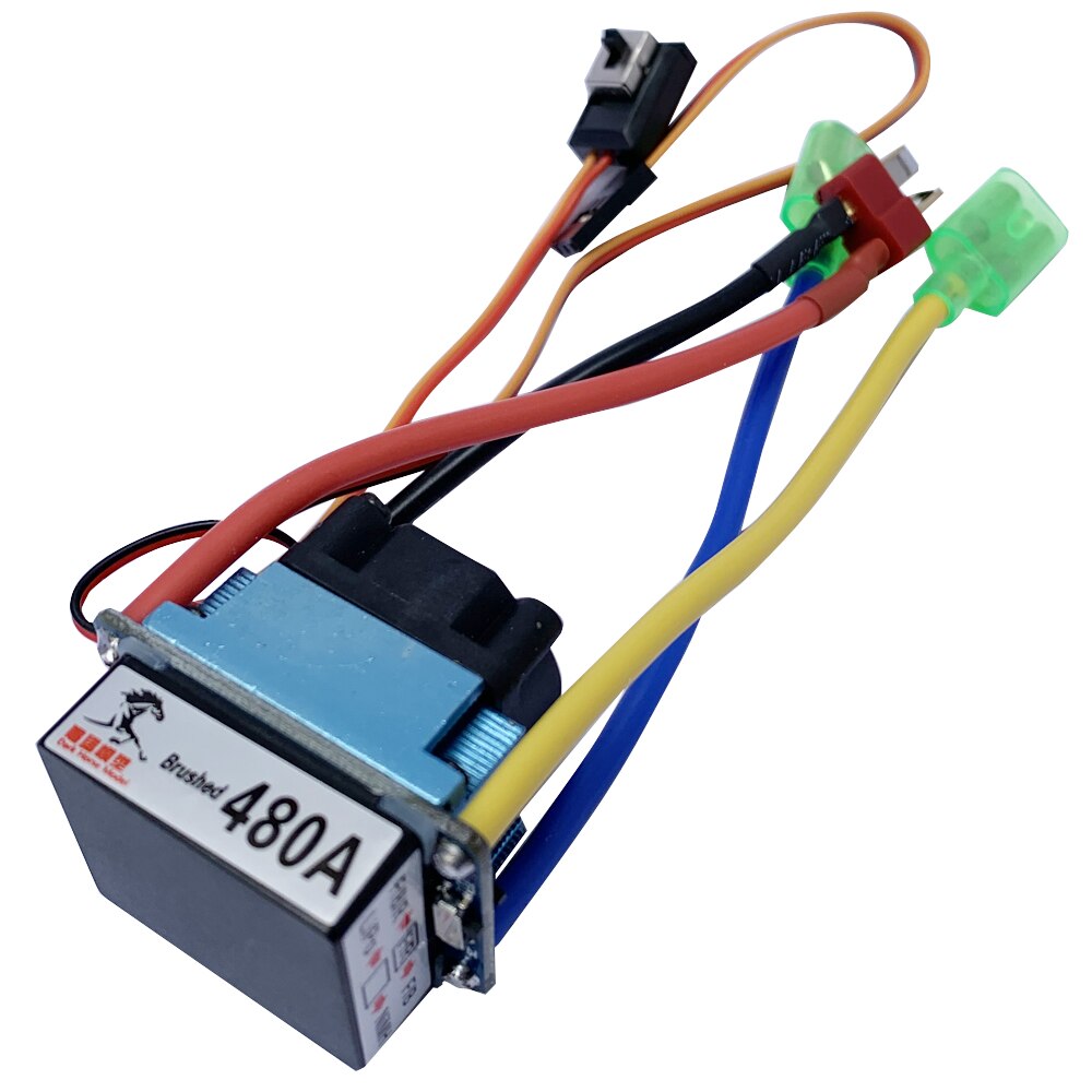 480A Esc Rc Boot Air Cooling 380/540/775 Brushed Motor Speed Controller Dual Mode Regulator Band Rem Voor 1:10 auto Aas Boot