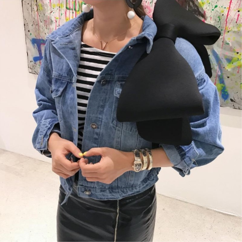 Big Bow Handbags Luxury Spacewadding Women Bag Butterfly knot Black Tote Evening Cotton Clutch 5 colors