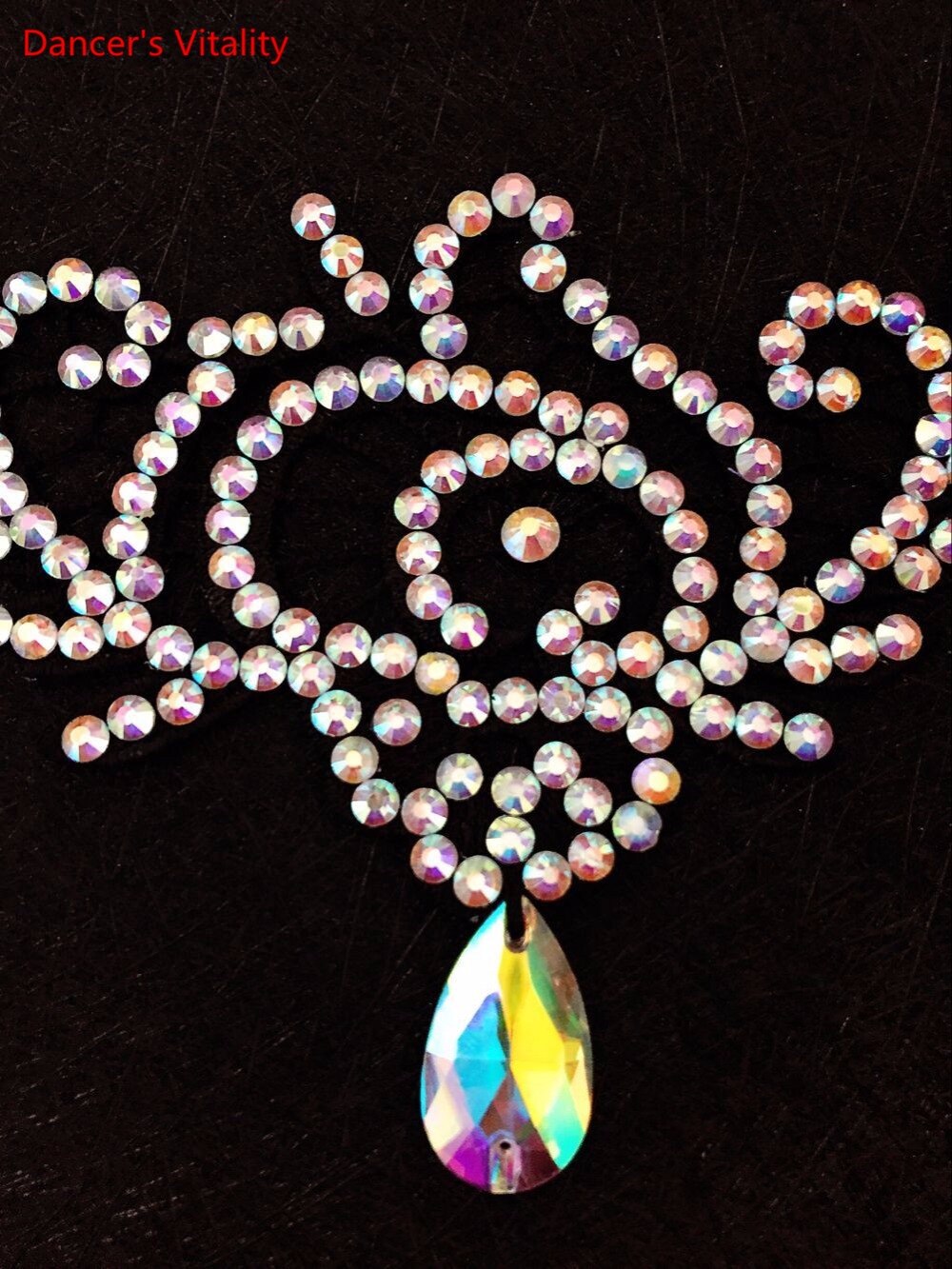 Latin Dance Modern Ballroom Dance Performance Clothing Competition Dance Accessories Diamond Necklace