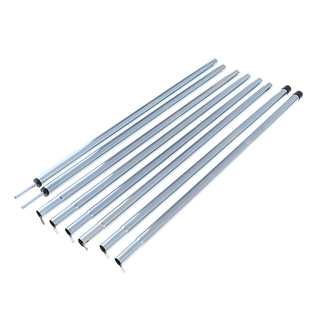 2Pcs Lightweight Portable Replacement Tent Poles, Awning Poles for Camping, Backpacking, Hiking