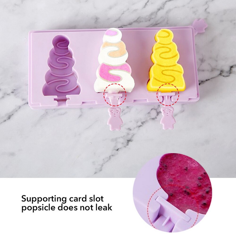 Molde de silicona para helado, moldes para Polos DIY, molde casero para postres, congelador de fruta, molde para hacer helados con palos