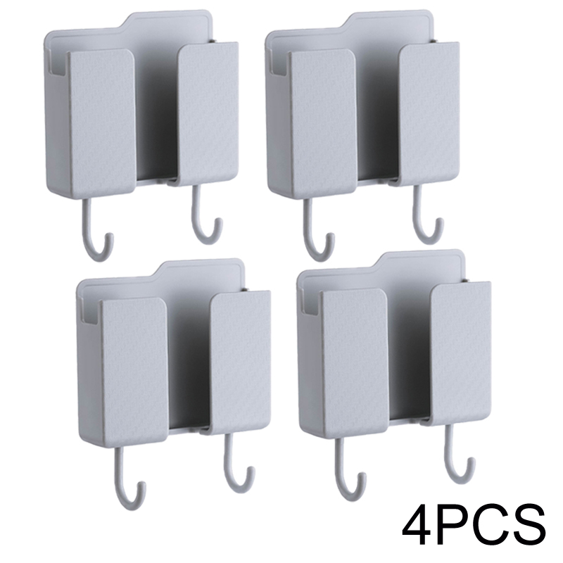 Soporte multifunción para teléfono inteligente, organizador montado en la pared, caja de almacenamiento, gancho para cargador de pared, organizador de cables, soporte de base de carga: Amarillo claro