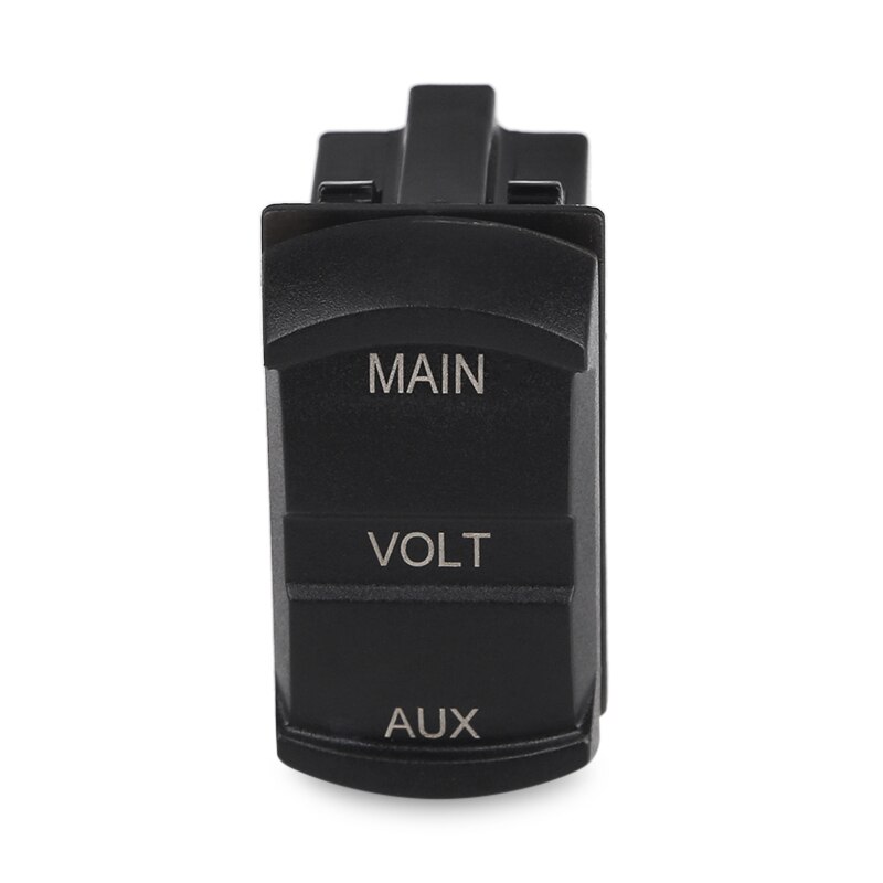 Voltímetro Digital para coche, barco y motocicleta, medidor de voltaje de 12-24V, LED, doble voltímetro, AUX, Monitor de batería principal