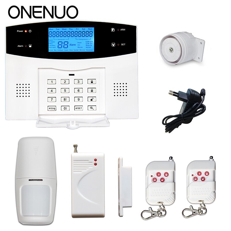Wireless Home Security System Remote Control Intelligent Voice Prompt House Business GSM Burglar Alarm Auto Dial