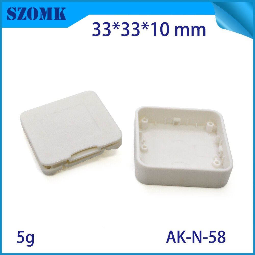 4pcs 33*33*10 white abs plastic bluetooth base station housing linn junction enclosure ultrasonic welding device