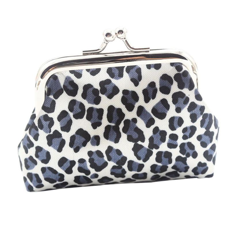 Women Coin Purses Lady Retro Vintage Leopard Hasp Small Wallet Change Pouch Key Card Holder Clutch Purse кошелек женский#Y