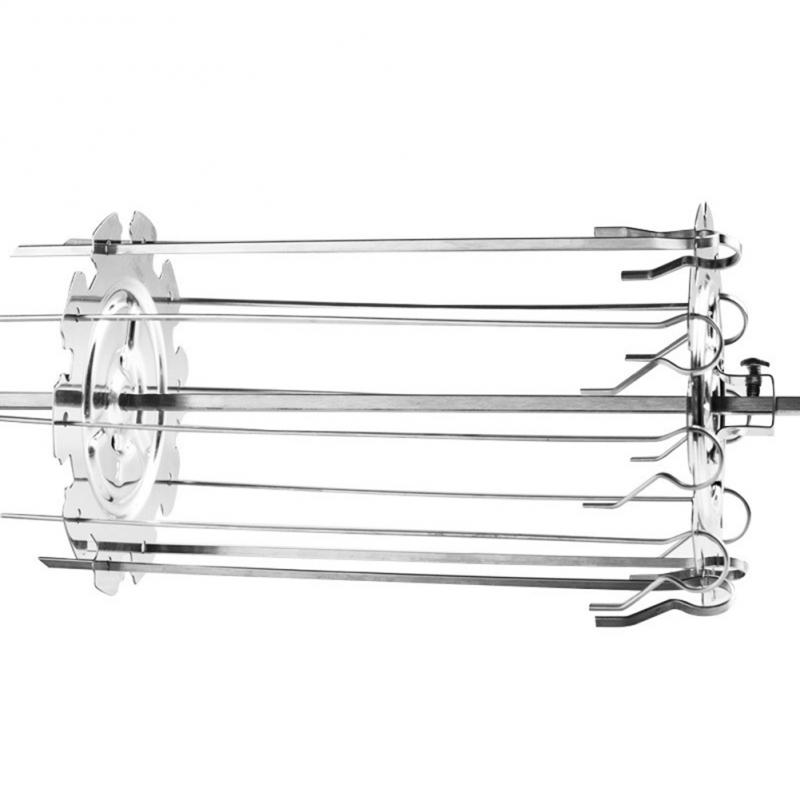 Set BBQ Grill Cage, Steel Metal Rotisserie Skewers Needle Cage Oven Kebab Maker Grill Oven For BBQ Tools Kitchen Accessories: 25CM