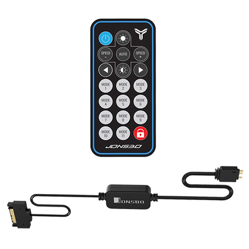 AURA RGB Controller Remote Control 5V 3Pin SATA Power Supply Memory LED Cool Light Stripe for PC Case Computer Accessories